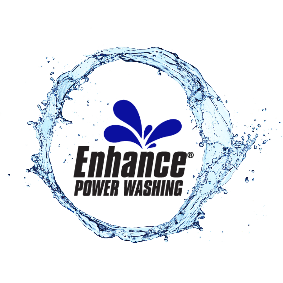 enhance power washing logo with water